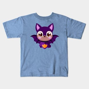 Cute Funny Bat - Halloween Kids T-Shirt